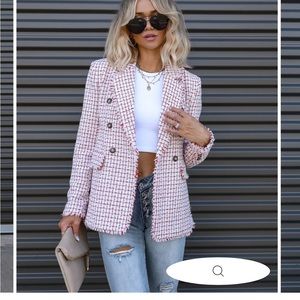 Miranda tweed blazer by Vici